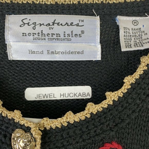 Northern Isles Ugly Xmas Cardigan Sweater Wms Sz M - Picture 3 of 4